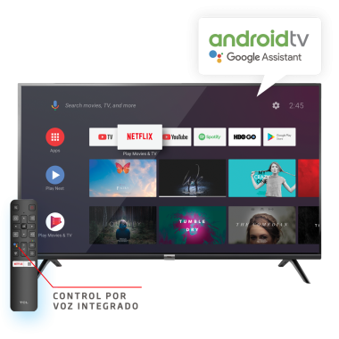 Smart Tv Tcl 32´´Android Led Fhd Con Chromecast Integrado L32S65A