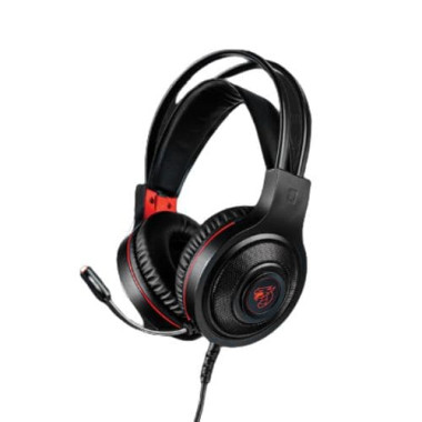 Auriculares Headset Gaming Shenlong Hs999 Con Retroiluminación Led Roja, 2x3.5 mm + Usb