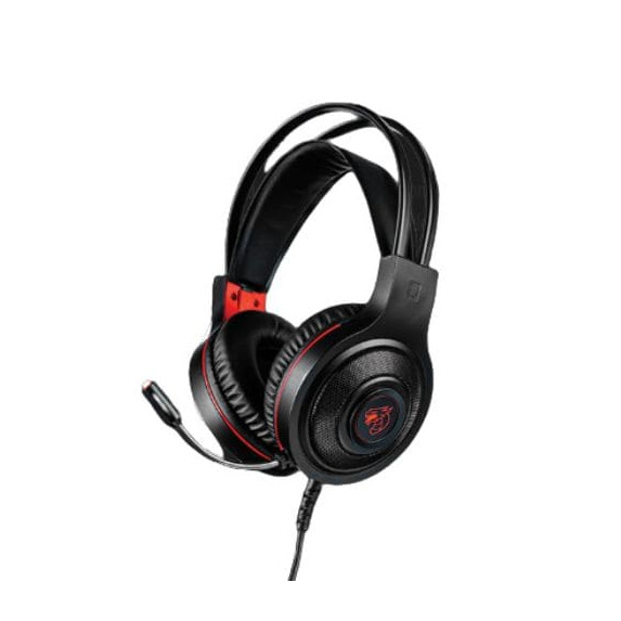Auriculares Headset Gaming Shenlong Hs999 Con Retroiluminación Led Roja, 2x3.5 mm + Usb