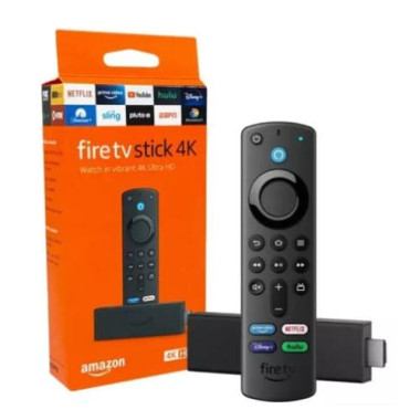 Convertidor Amazon Fire TV Stick 4K de voz 3.ª generación 4K 8GB negro con 1.5GB de memoria RAM