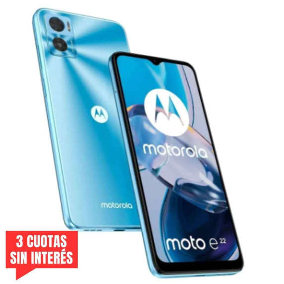 Celular Motorola Moto E22 3GB/32Gb Azul Paw0000Ar